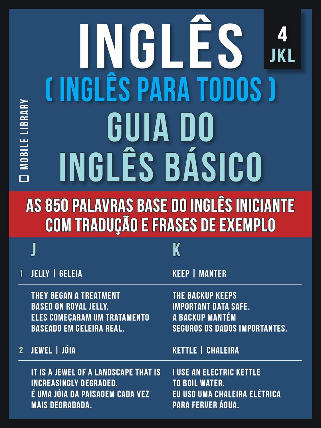 4 - JKL - Inglês ( Inglês Para Todos ) Guia do Inglês Básico: Aprenda as 850 palavras base do Inglês iniciante, com tradução e frases de exemplo baixar o livro de graça