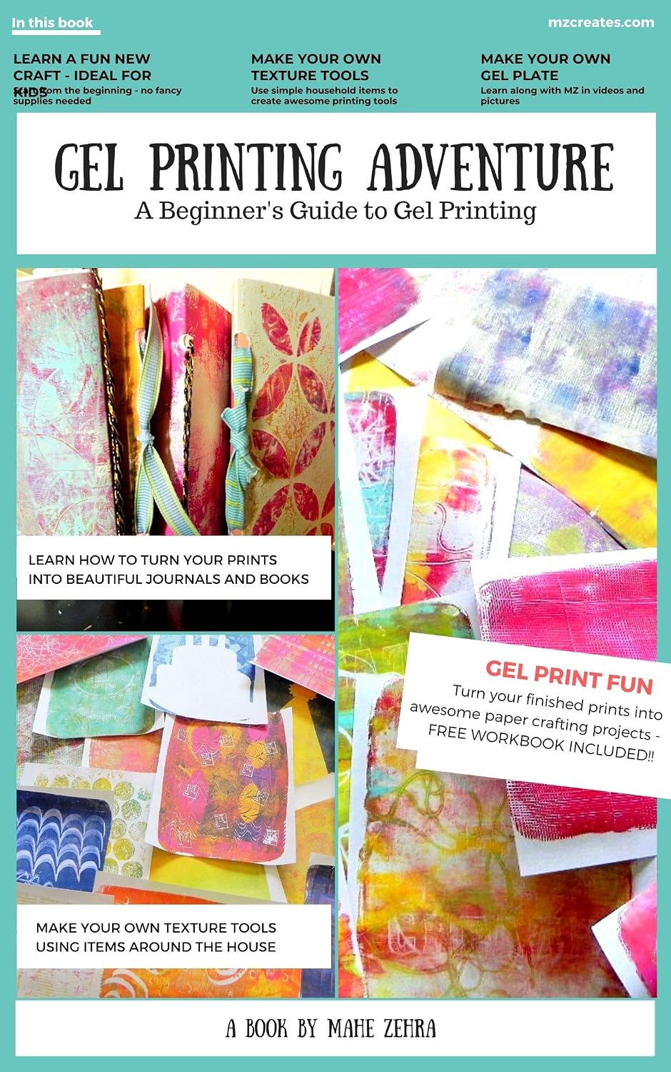 A Gel Printing Adventure: A Printmaking Beginners Guide: Make a Gel Plate, Gel Plate Texture Tools, Prints, and Projects (English Edition) baixar livro de graça