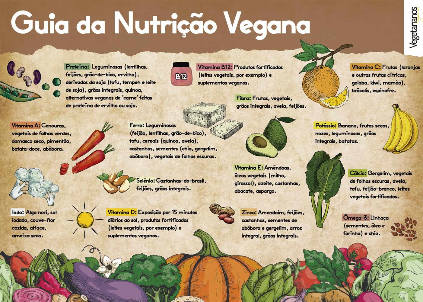 Posterzine Vegetarianos – Visual Informativo (Versão lisa, sem dobras, enviada em tubo protetor) baixar livro de graça