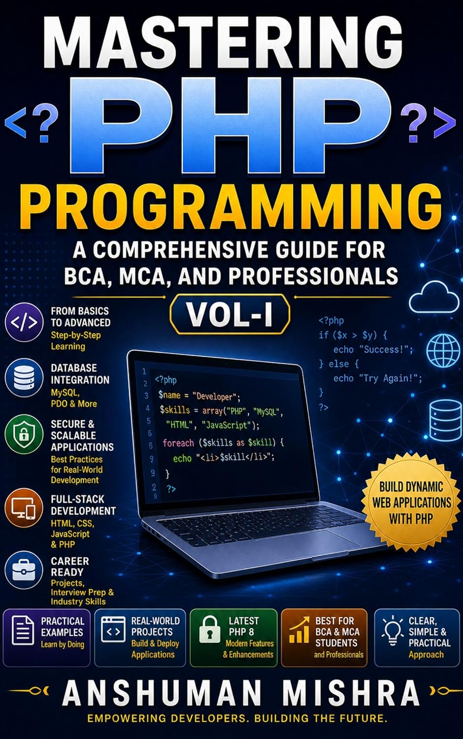 Mastering PHP Programming: A Comprehensive Guide for BCA MCA and Professionals VOL-I (English Edition) baixar o livro de graça