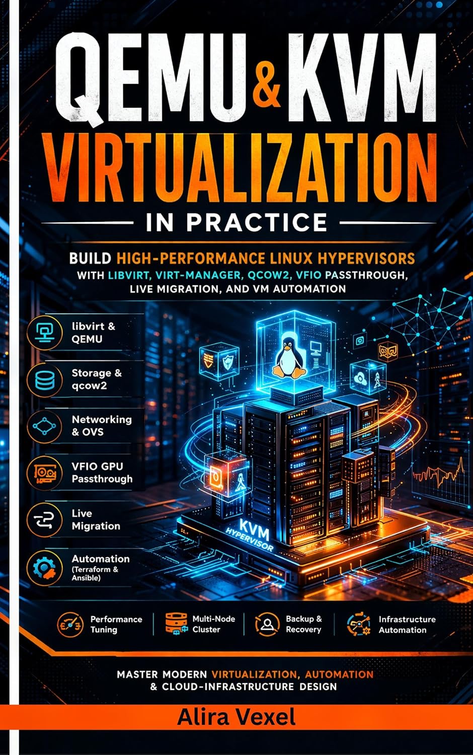 QEMU & KVM Virtualization in Practice: Build High-Performance Linux Hypervisors with libvirt, virt-manager, qcow2, VFIO Passthrough, Live Migration, and VM Automation (English Edition) baixar livro de graça