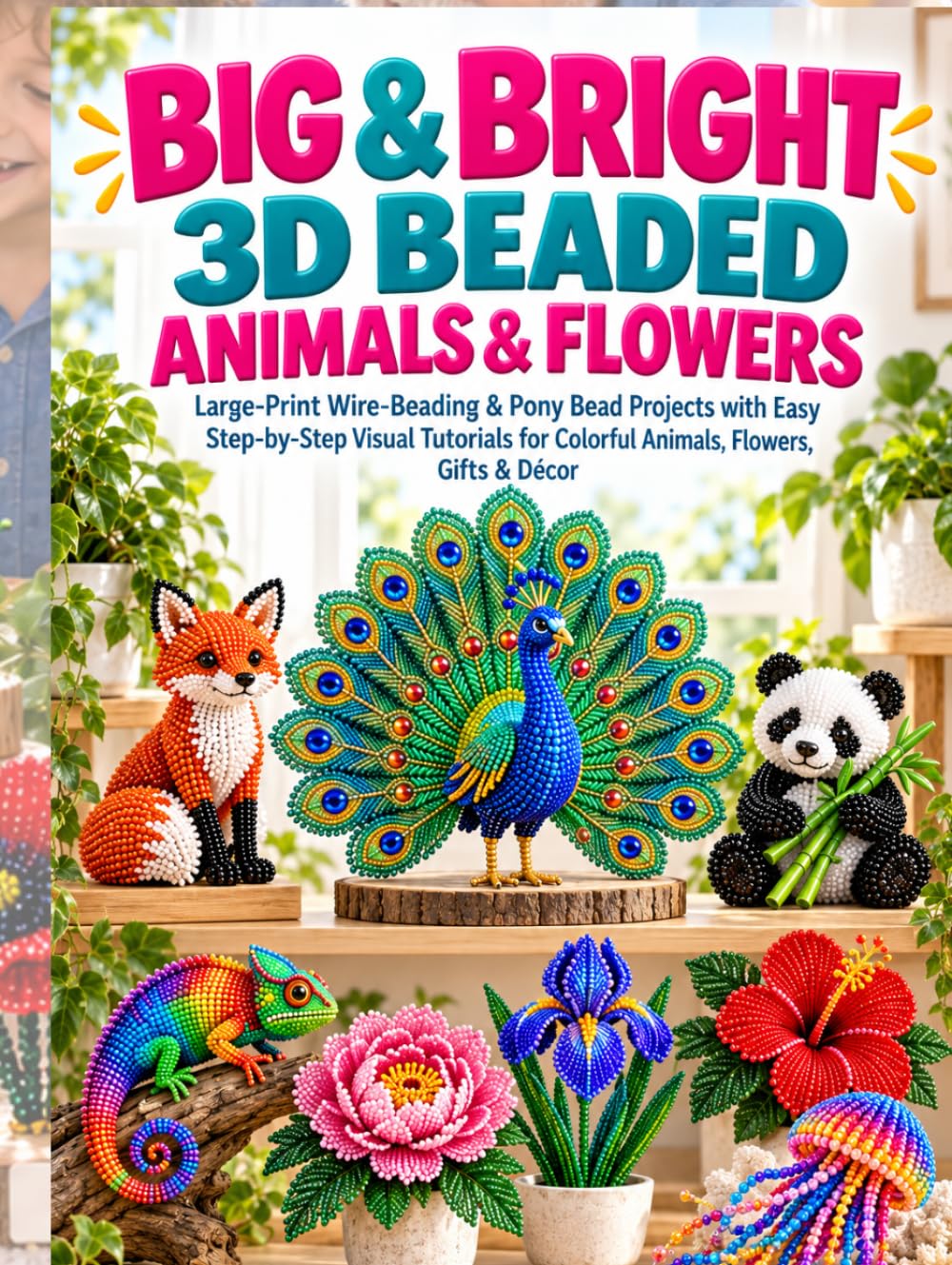 capítulo por capítulo baixar BIG & BRIGHT 3D BEADED ANIMALS & FLOWERS: Large-Print Wire-Beading Projects with Easy Step-by-Step Visual Tutorials for Colorful Animals, Flowers, Gifts & Décor (Hobbies for Families)