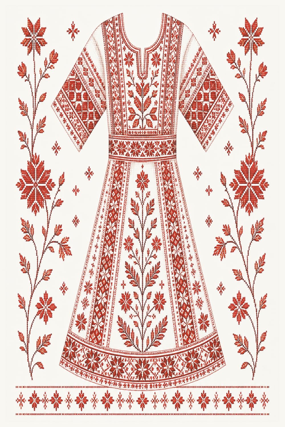 Tatreez Palestinian Embroidery Patterns: Traditional Palestinian Thobe Designs Inspired by Folk Floral Art baixar livro de graça