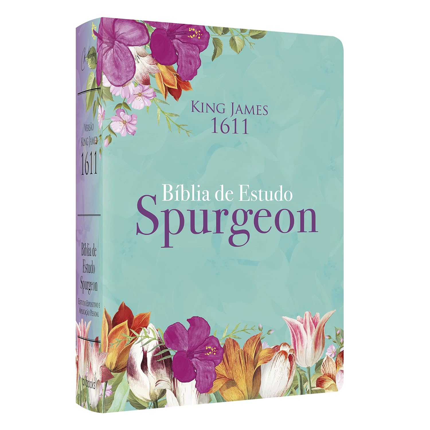 capítulo por capítulo baixar Bíblia de estudos e sermões de C. H. Spurgeon: Capa Floral
