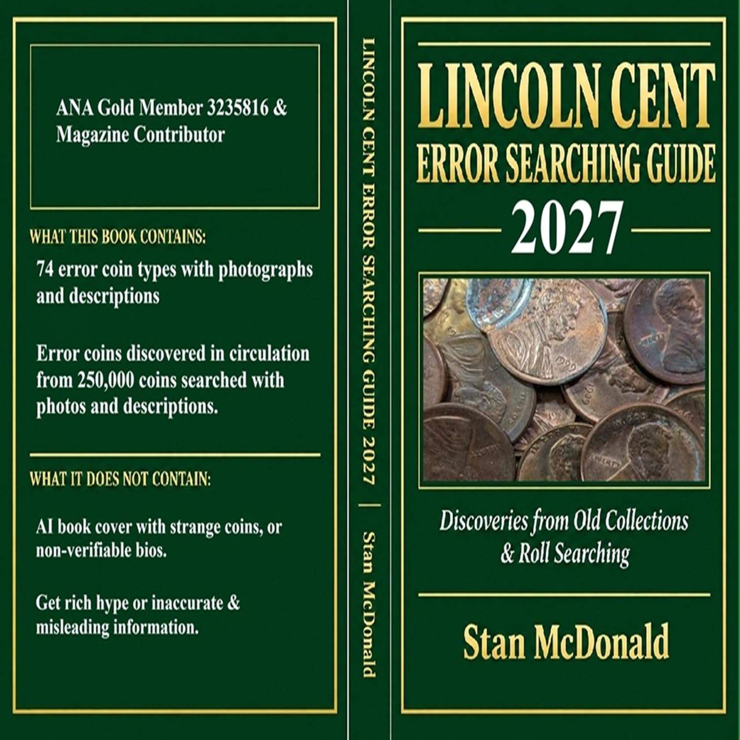 Lincoln Cent Error Searching Guide 2027 - Old Collections and Roll Searching Finds: Thousands of Errors located, Profit More Than $3,000 from Roll Searches... ANA Member and Contributor (English Edition) baixar o livro de graça
