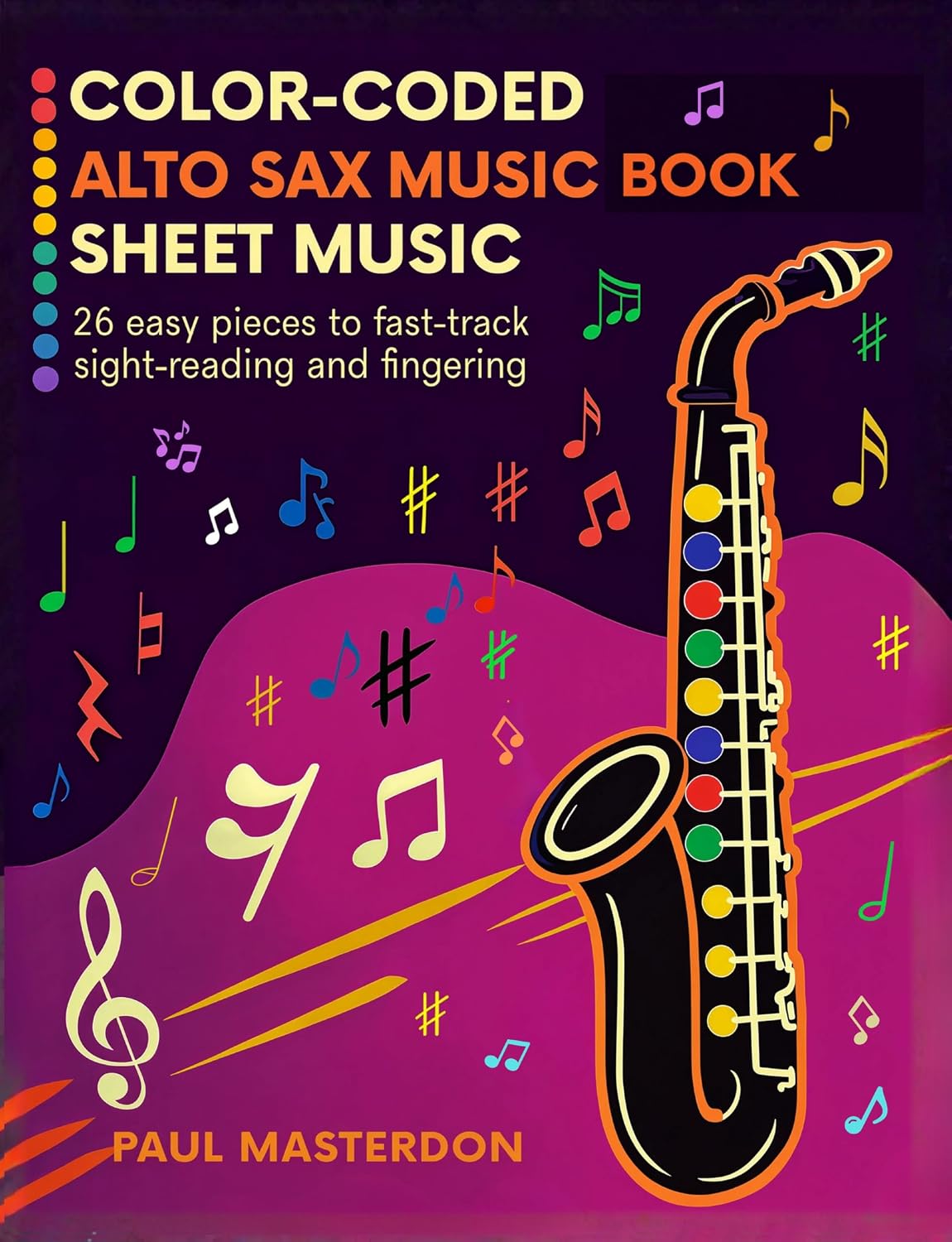 capítulo por capítulo baixar Color-Coded Alto Sax Music Book for Beginners: 26 Easy Pieces for Alto Saxophone to Fast-Track Sight-Reading, Note Recognition & Fingering (Learn Alto... Learning Memory Hacks 3) (English Edition)