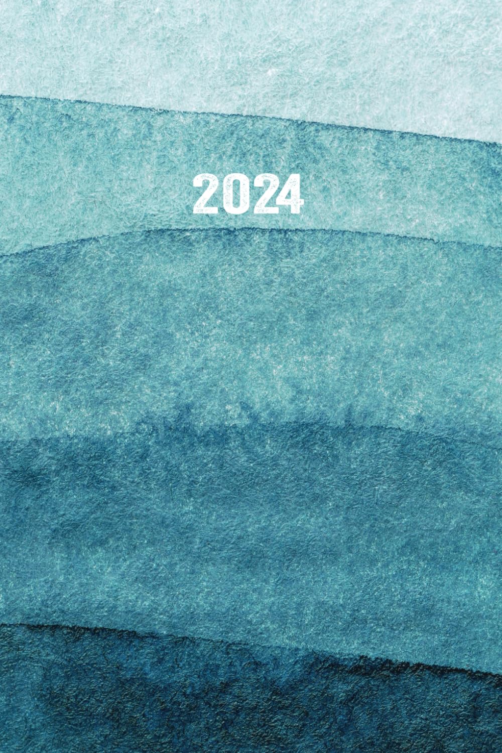 2024: Buchkalender 2024 A5 I 1 Tag 1 Seite I Tägliche Motivation und perfekte Organisation in einem I Aquarell Blau (German Edition) baixar livro de graça