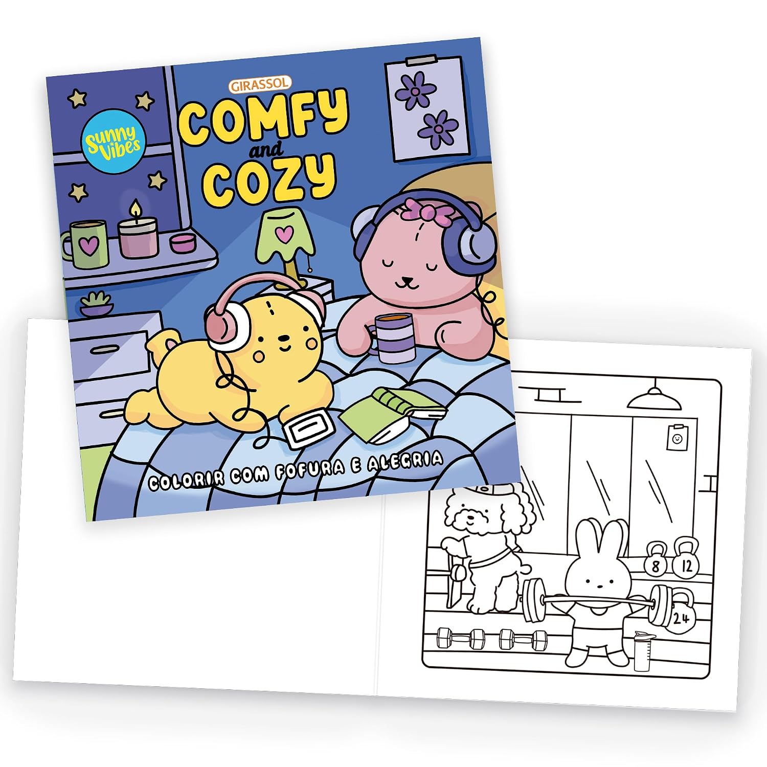 Sunny Vibes: Comfy and Cozy - Colorir com Fofura e Alegria - Livro de colorir baixar o livro de graça