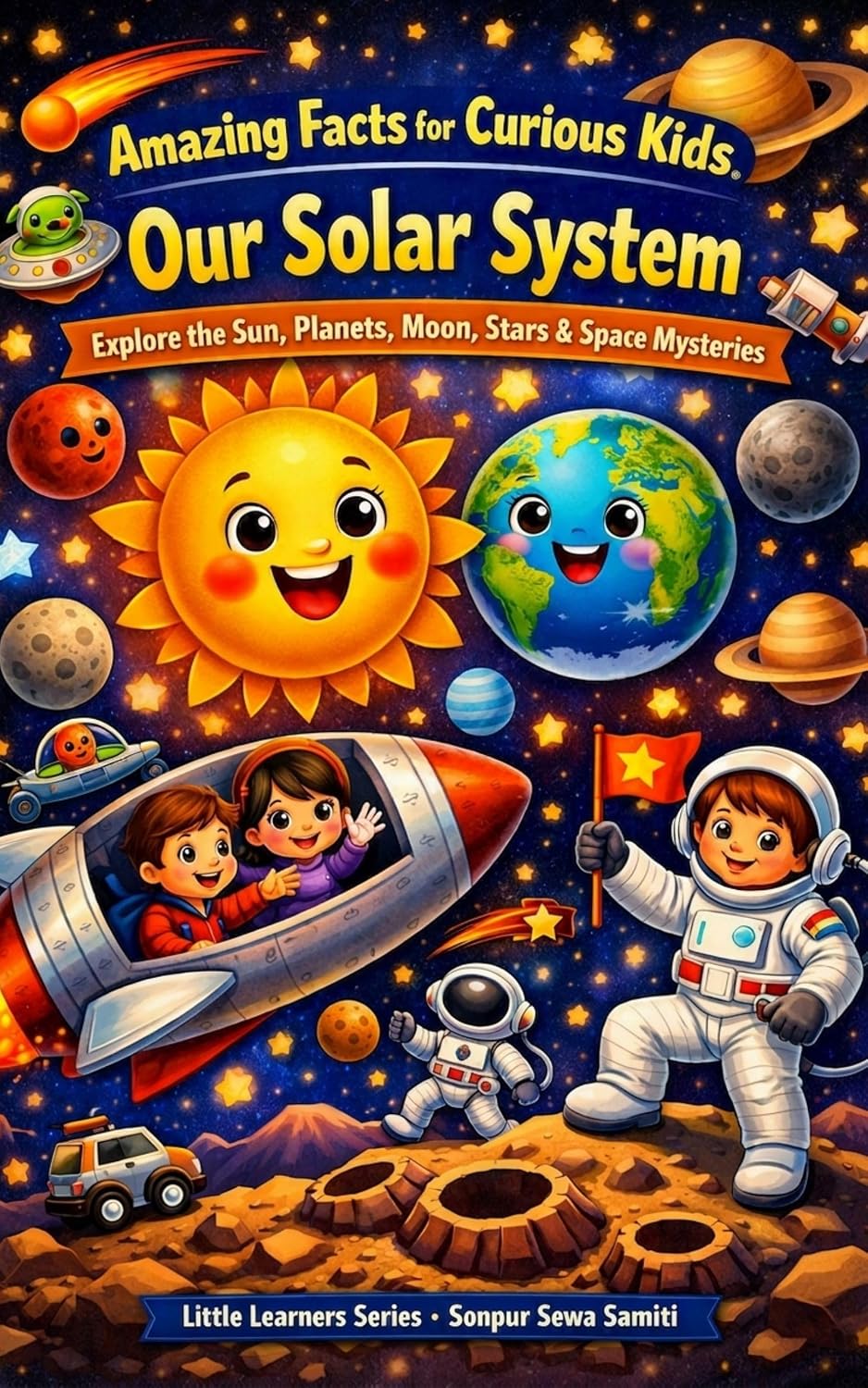 ler totalmente Amazing Facts for Curious Kids: Solar System: Explore the Sun, Planets, Moon, Stars, Space Travel & the Mysteries of the Universe (Little Learners Series) (English Edition)