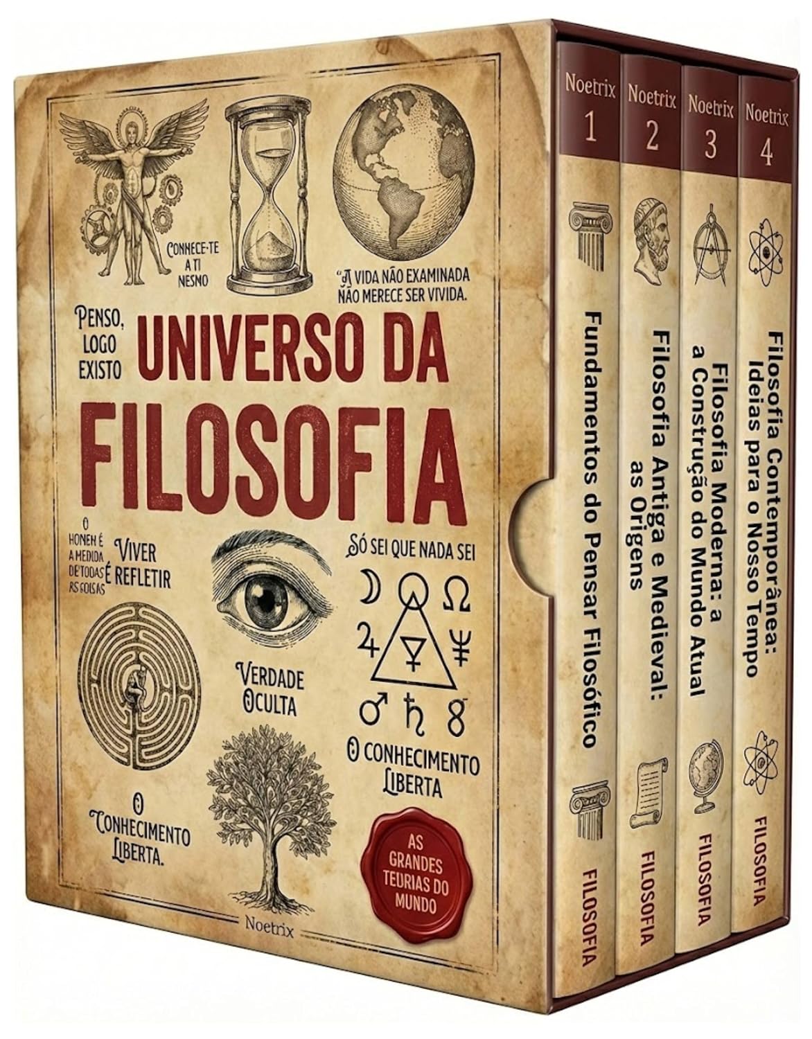 capítulo por capítulo baixar Universo da Filosofia - 4 Livros - Guia completo para iniciantes — do zero ao debate contemporâneo: Grandes pensadores e grandes perguntas — um percurso didático para quem começa agora na filosofia