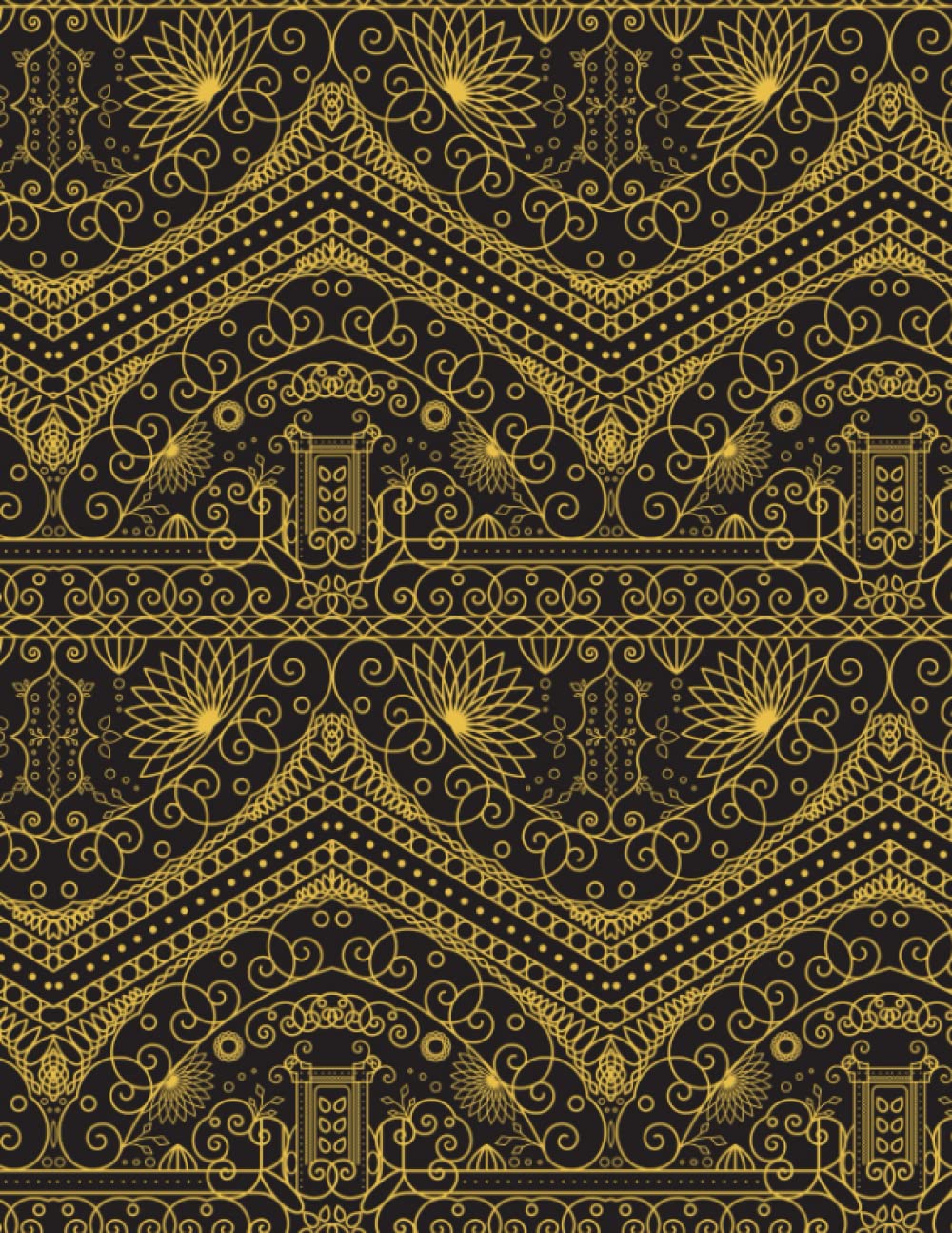 capítulo por capítulo baixar Vintage Dotted Notebook: 8.5 X 11 Dot Grid Journal For Writing, Drawing Sketches, Outlining Projects And Note-taking, Vintage Gold Arabic Pattern Cover - 5 mm Dotted Paper