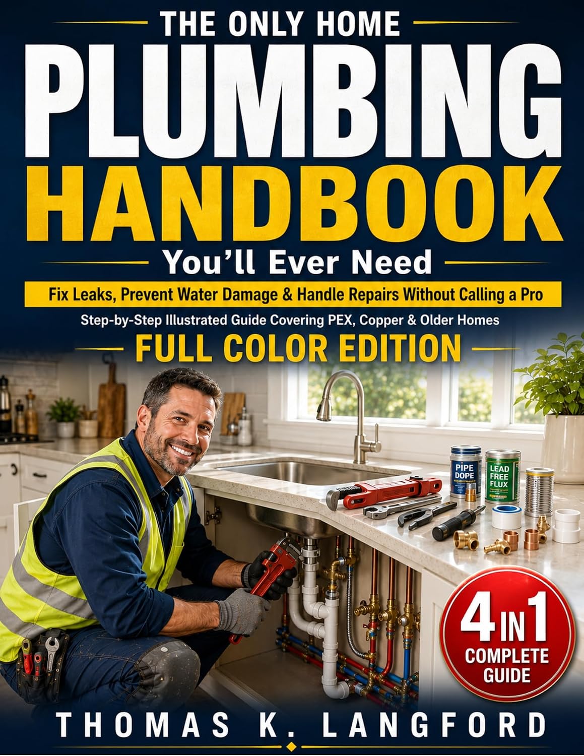 The Only Home Plumbing Handbook You'll Ever Need: Fix Leaks, Prevent Water Damage & Handle Repairs Without Calling a Pro -Step-by-Step Illustrations Covering... Homes (Color Edition) (English Edition) baixar o livro de graça