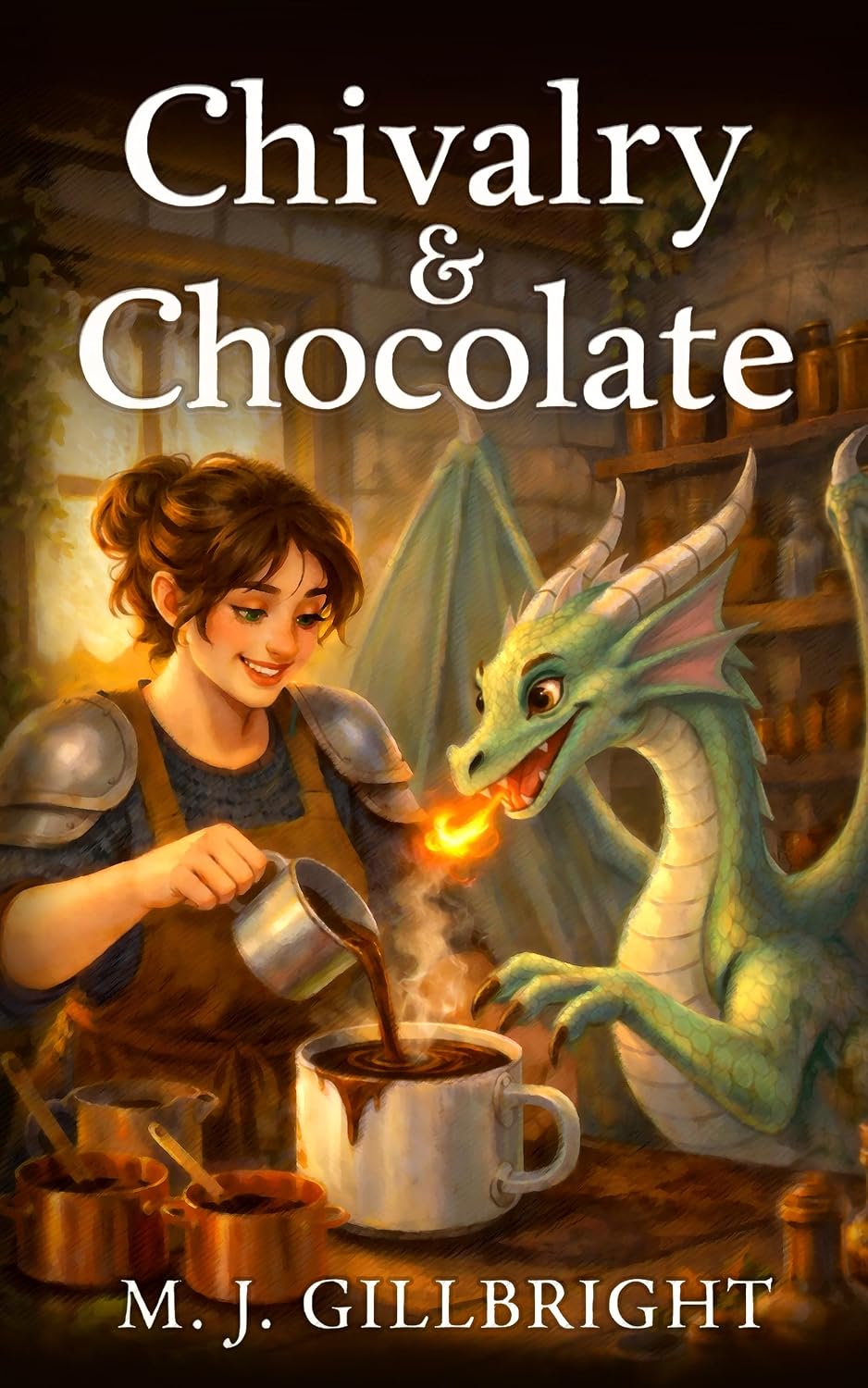 ler totalmente Chivalry & Chocolate: A Cozy Fantasy of Dragons and Desserts (The Neapolitan Ice Cream Sisters Series) (English Edition)