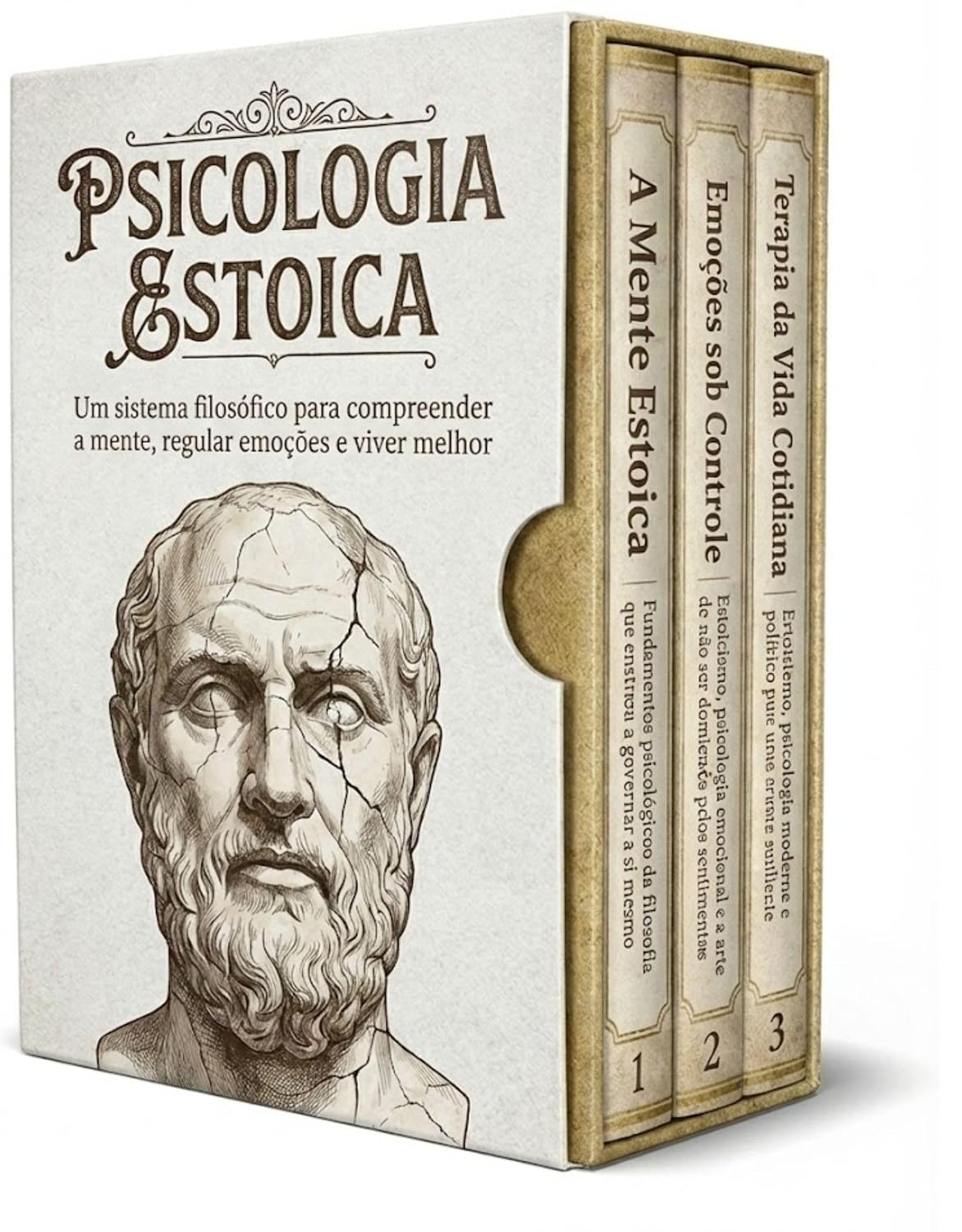 capítulo por capítulo baixar Psicologia Estoica - 3 Livros - Um sistema filosófico para compreender a mente, regular emoções e viver melhor: Mente, emoções e prática para viver com equilíbrio