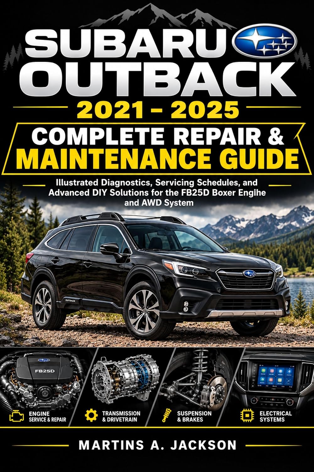 Subaru Outback 2021–2025 Complete Repair & Maintenance Guide: Illustrated Diagnostics, Servicing Schedules, and Advanced DIY Solutions for the FB25D Boxer Engine and AWD System (English Edition)