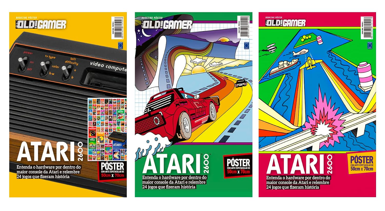 Atari 2600 - Arte A + B + C - Superpôster OLD!Gamer