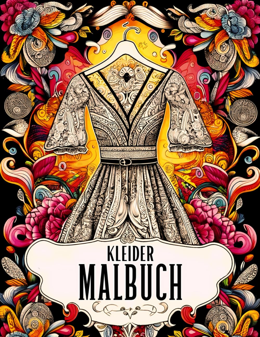 capítulo por capítulo baixar Kleider Malbuch: 50 schöne Modedesigns: Professionelle Illustrationen für FRAUEN zur Entspannung und Stressreduktion | Ausmalbuch über Mode für... Vintage und Beauty Fashion (German Edition)