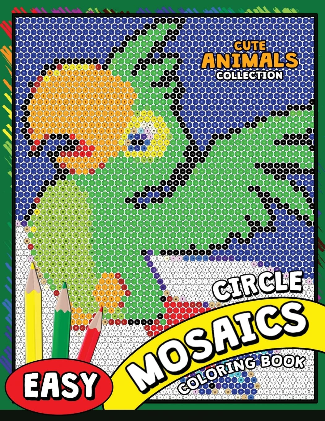 Circle Mosaics Coloring Book: Cute Animals Coloring Pages Color by Number Puzzle baixar o livro de graça
