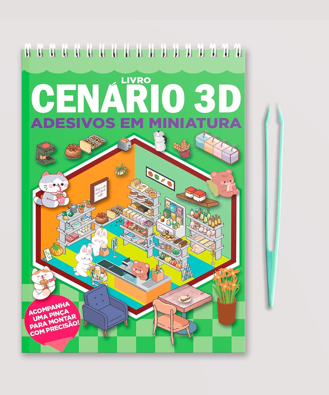 Livro Cenário 3D – Monte Cenários com Adesivos em Miniatura baixar o livro de graça