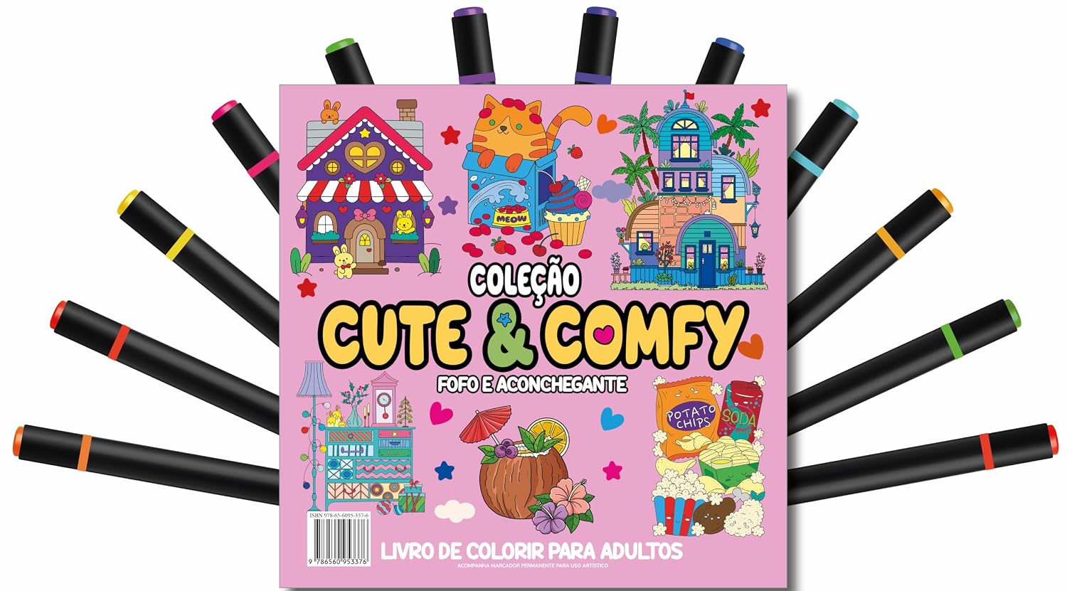 capítulo por capítulo baixar Cute & Comfy Coloring Book for Adults - Fofo e Aconchegante - Livro de Colorir Adulto
