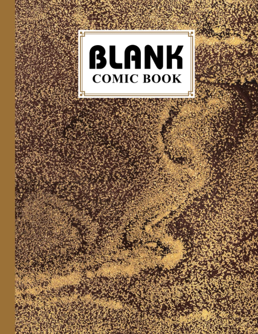 capítulo por capítulo baixar Blank Comic Book: Premium Marbled Golden Cover Blank Comic Book, Create Your Own Story, Journal, Notebook, Sketchbook for Kids and Adults, 120 Pages - Size 8.5" x 11" Notebook by Florian Benz