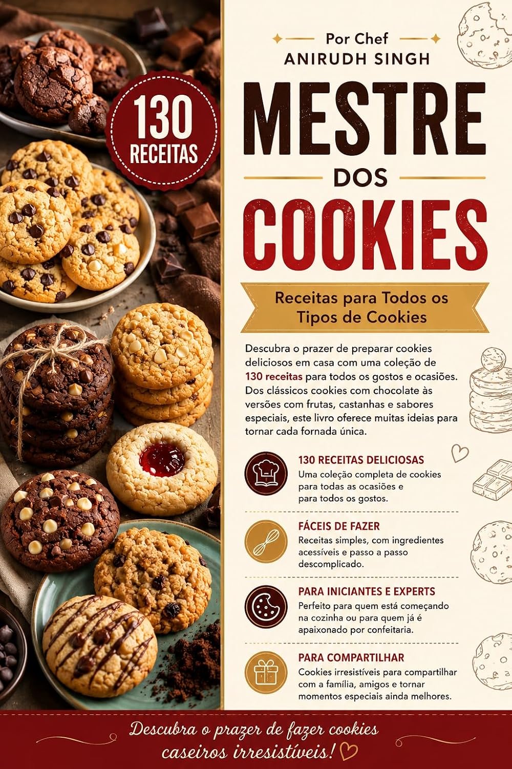 Mestre dos Cookies: Receitas para Todos os Tipos de Cookies baixar livro de graça