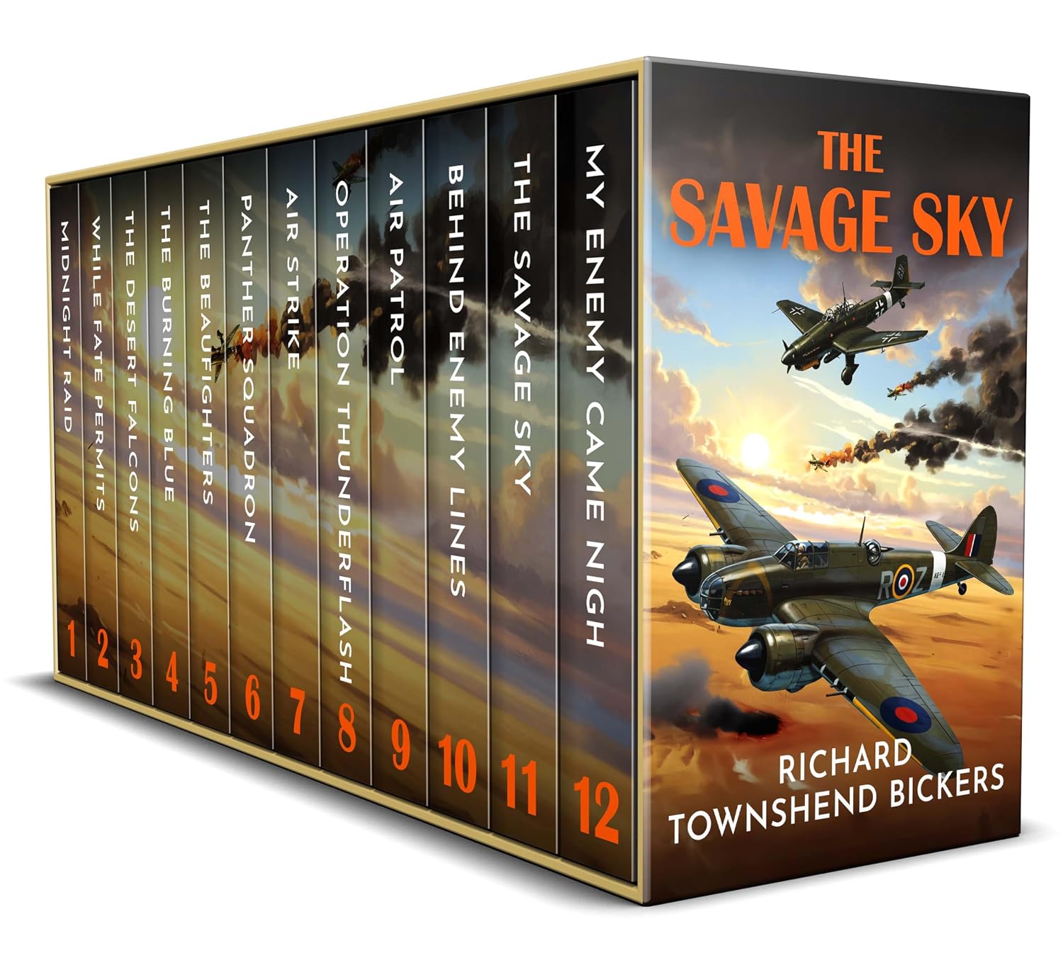 ler totalmente THE SAVAGE SKY BOOKS 1-12 twelve thrilling World War Two Aviation Adventures (English Edition)