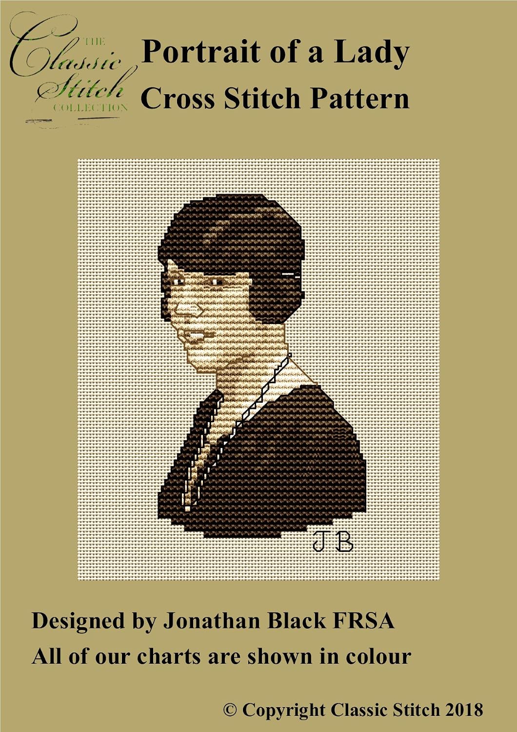 ler totalmente Portrait of a Lady Cross Stitch Pattern (English Edition)
