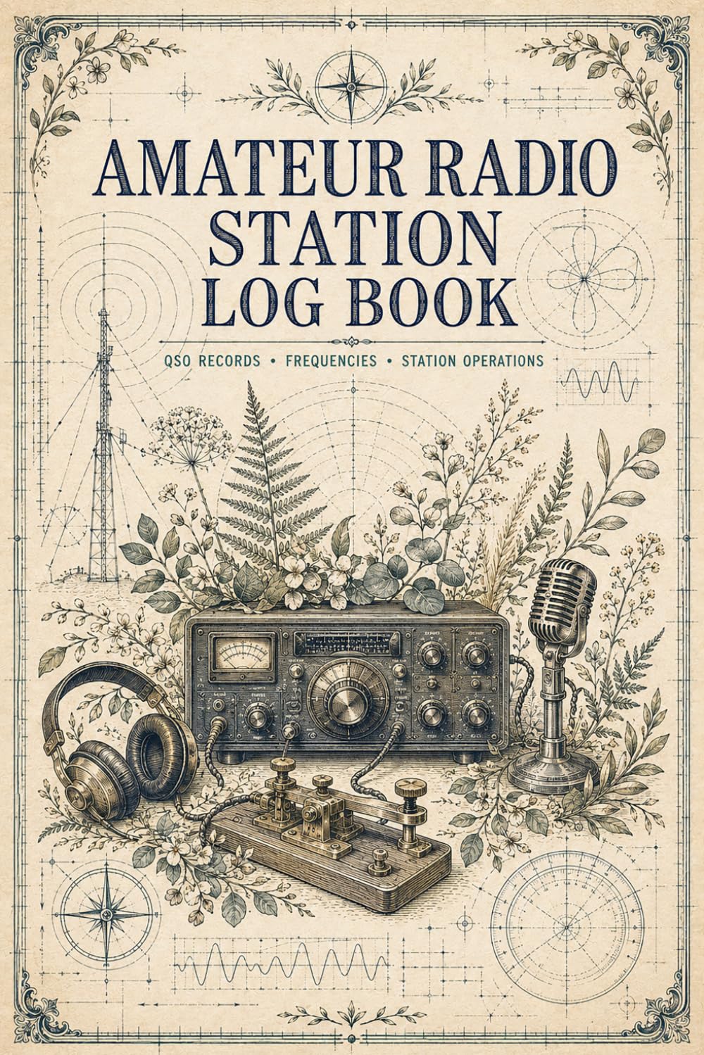 Amateur Radio Station Log Book: Operator Record Notebook for Managing Communication Sessions, Equipment Notes, Frequency Data and Contact History baixar livro de graça