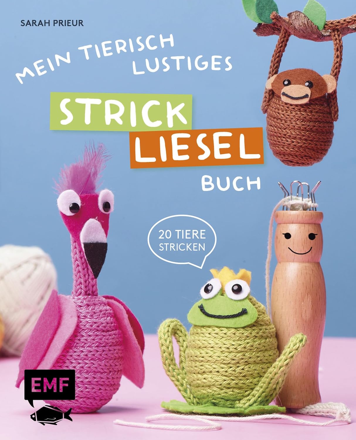 Mein tierisch-lustiges Strickliesel-Buch: 20 Tiere im Handumdrehen stricken: Koala, Flamingo, Faultier und mehr (German Edition) baixar o livro de graça
