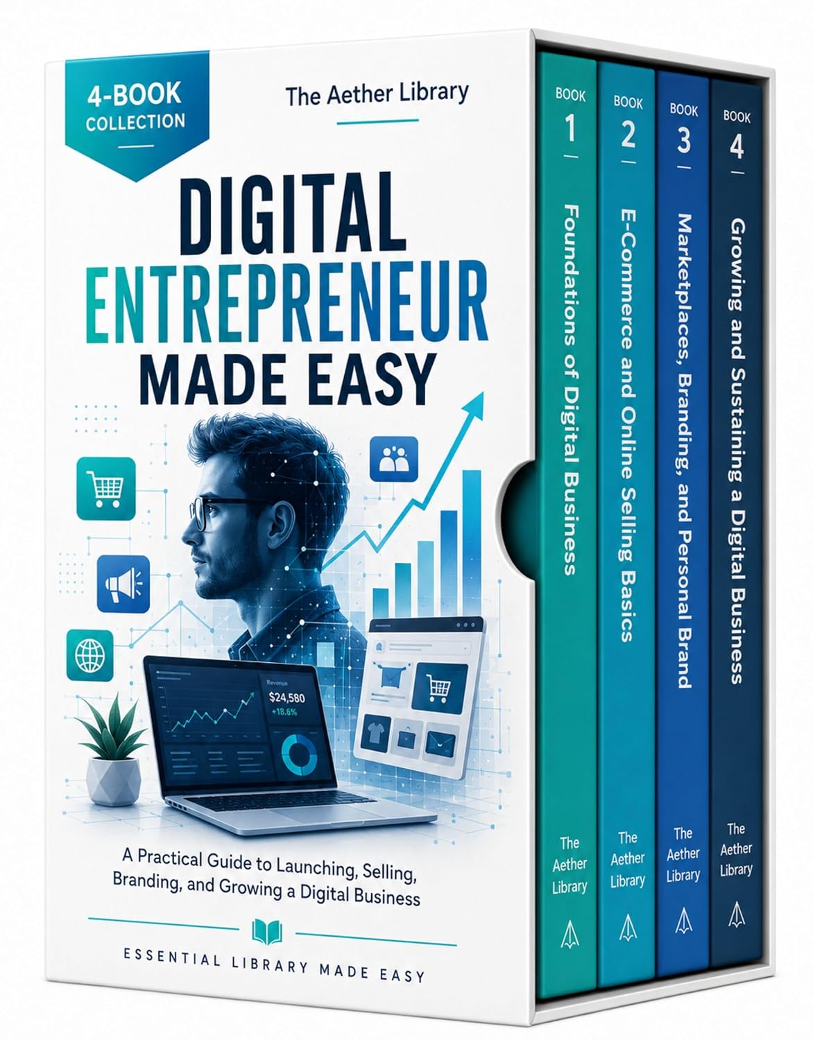 Digital Entrepreneur Made Easy - Build, launch, brand, and grow an online business with practical guidance for e-commerce, marketplaces, and success now:... and Digital Business (English Edition) baixar livro de graça