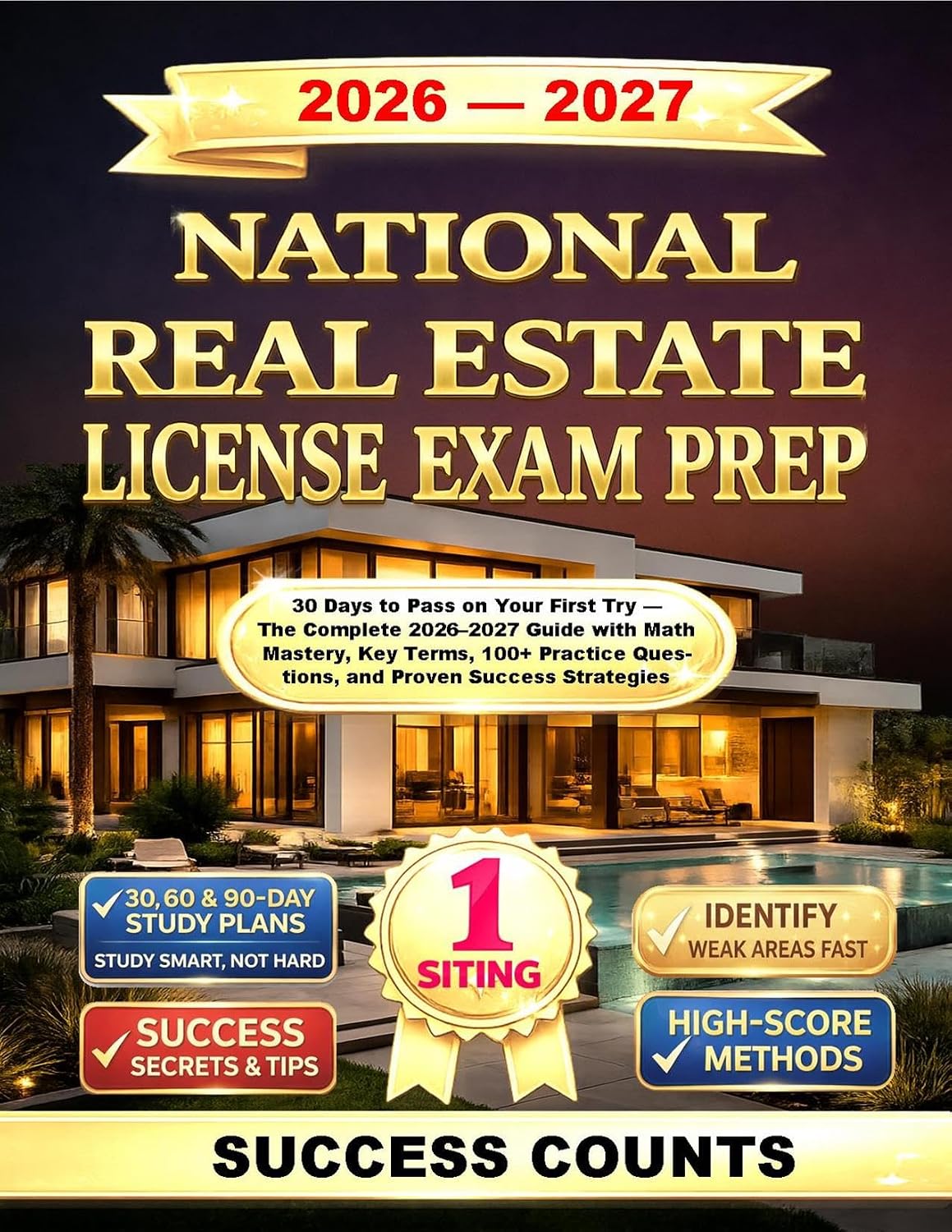 NATIONAL REAL ESTATE LICENSE EXAM PREP: 30 Days to Pass on Your First Try — The Complete 2026–2027 Guide with Math Mastery, Key Terms, 100+ Practice Questions,... Proven Success Strategies (English Edition) baixar livro de graça