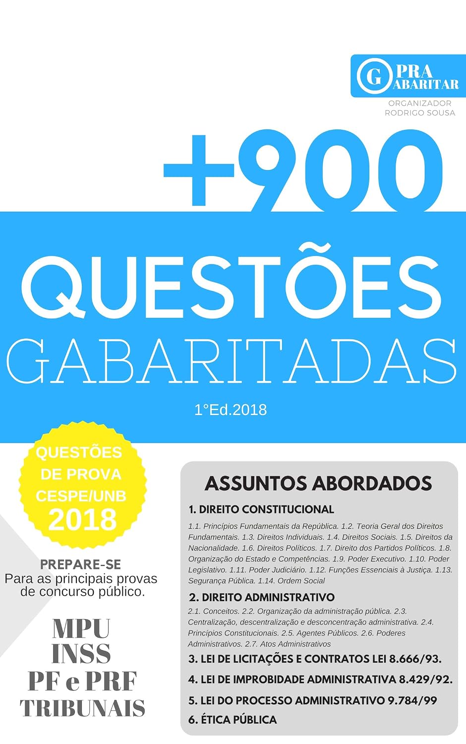 +900 Questões Gabaritadas (PraGabaritar) baixar livro de graça