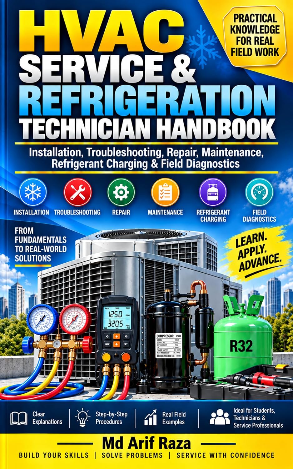 ler totalmente HVAC Service & Refrigeration Technician Handbook: Installation, Troubleshooting, Repair, Maintenance, Refrigerant Charging & Field Diagnostics (English Edition)