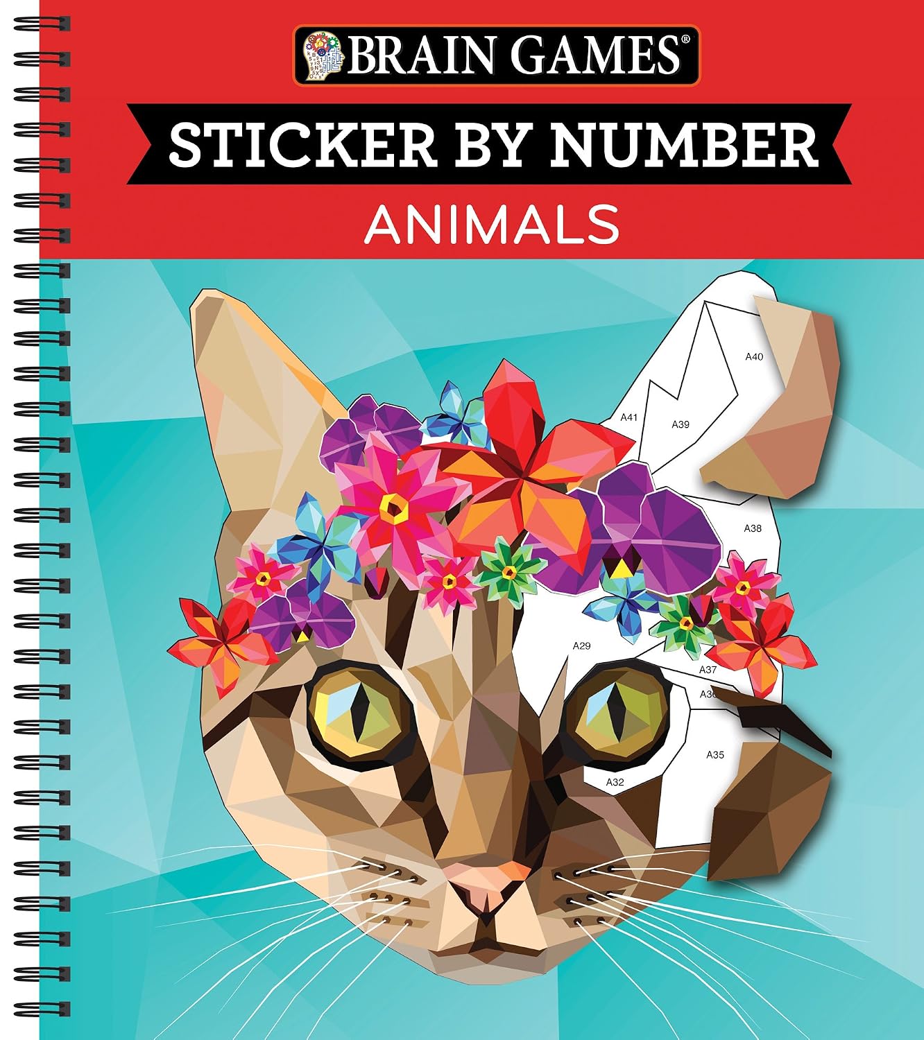 Brain Games - Sticker by Number: Animals (28 Images to Sticker) baixar livro de graça