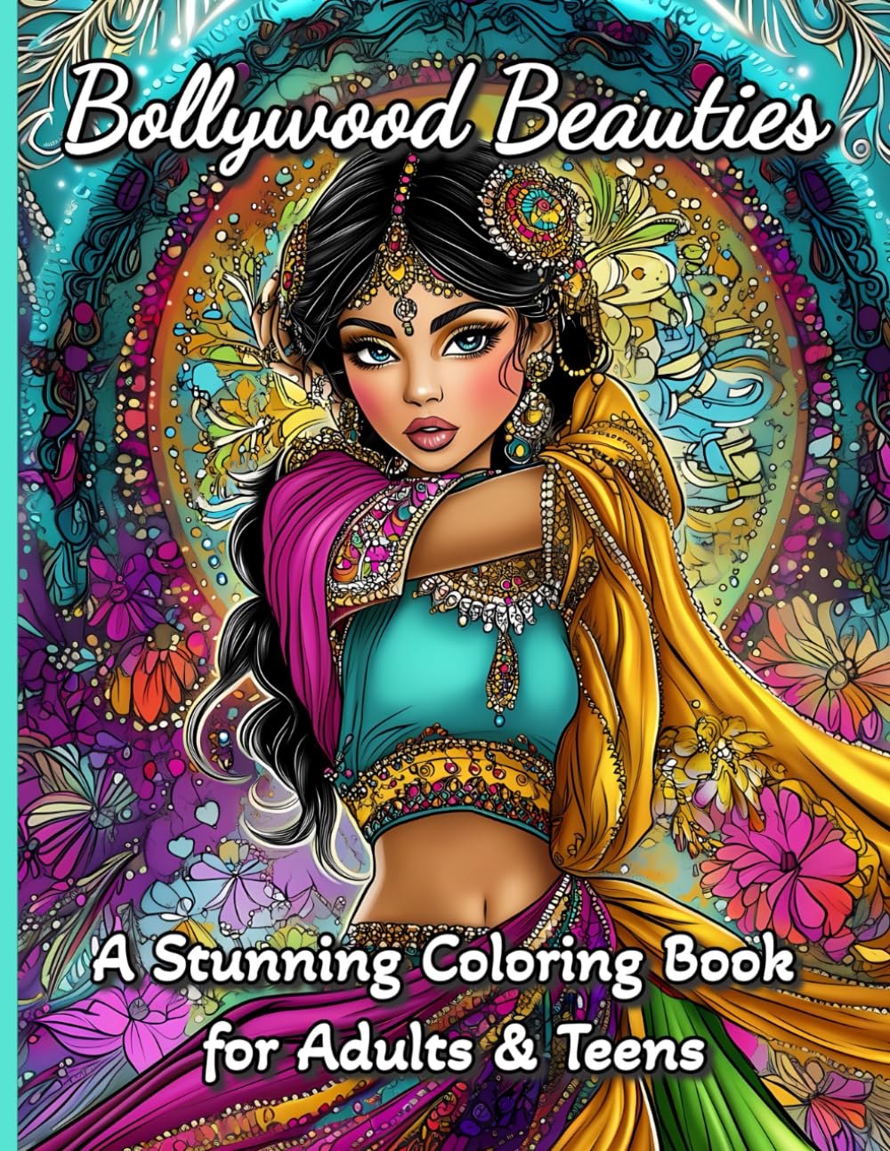 ler totalmente Bollywood Beauties: A Stunning Coloring Book for Adults and Teens