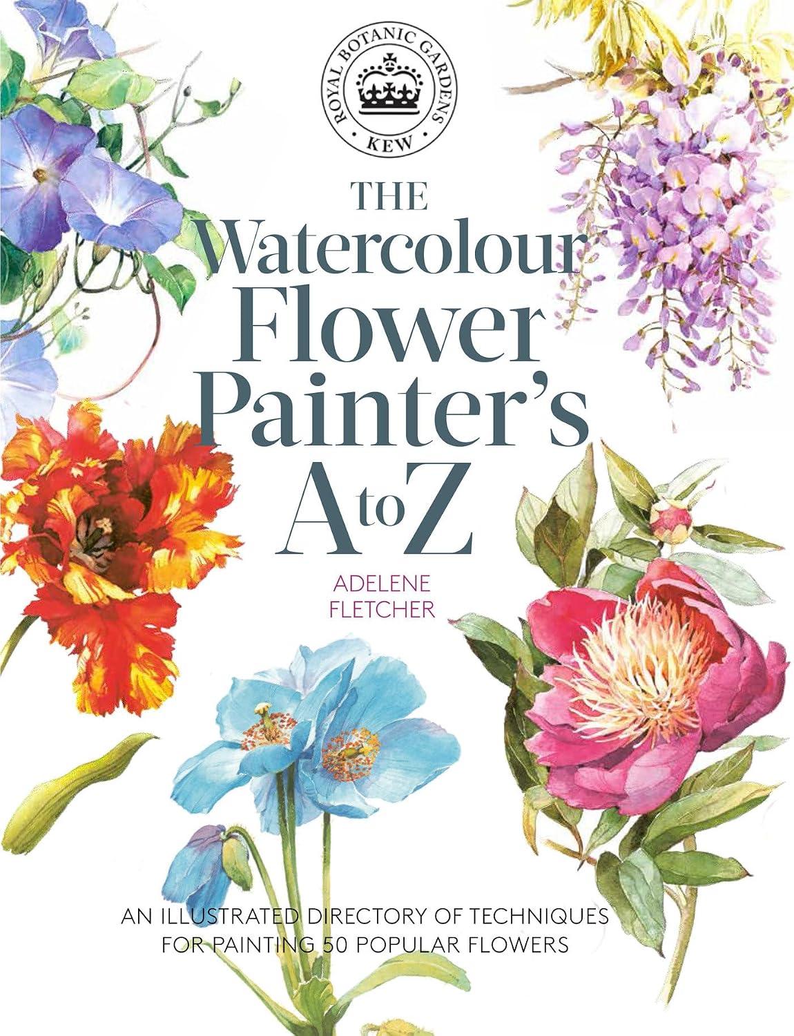 capítulo por capítulo baixar Kew: The Watercolour Flower Painter's A to Z: An Illustrated Directory of Techniques for Painting 50 Popular Flowers