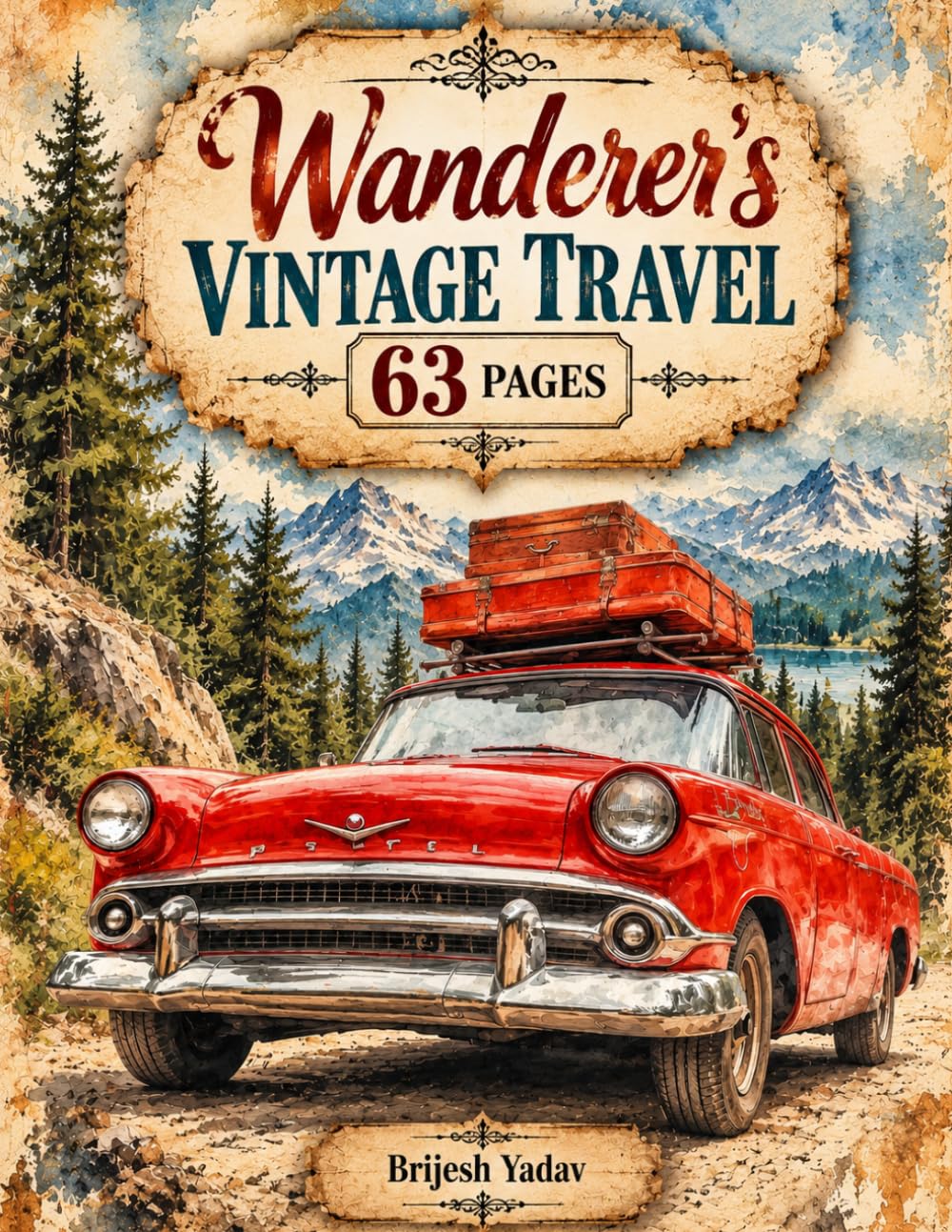 ler totalmente Wanderer's Vintage Travel Pages: Maps, Luggage, Travelers, Airplanes, Compasses, and Road-Trip Art for Junk Journals, Scrapbooking, Collage, and Paper Crafts