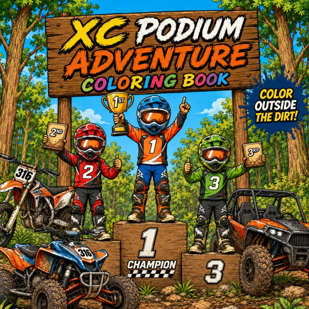 XC Podium Adventure Coloring Book: Where off-road racing meets creativity! COLOR OUTSIDE THE DIRT! baixar livro de graça