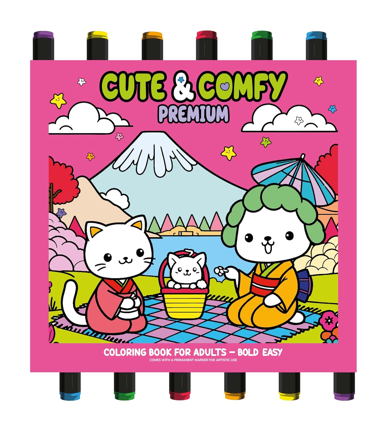 ler totalmente Coleção Cute & Comfy - Premium Edition - Livro de Colorir Adulto
