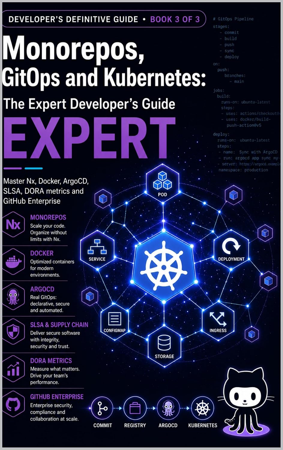 Monorepos, GitOps, and Kubernetes: The Expert Developer's Handbook: Master Nx, Docker, ArgoCD, SLSA, DORA Metrics, and GitHub Enterprise (The Definitive... Guide — Complete Series) (English Edition) baixar o livro de graça