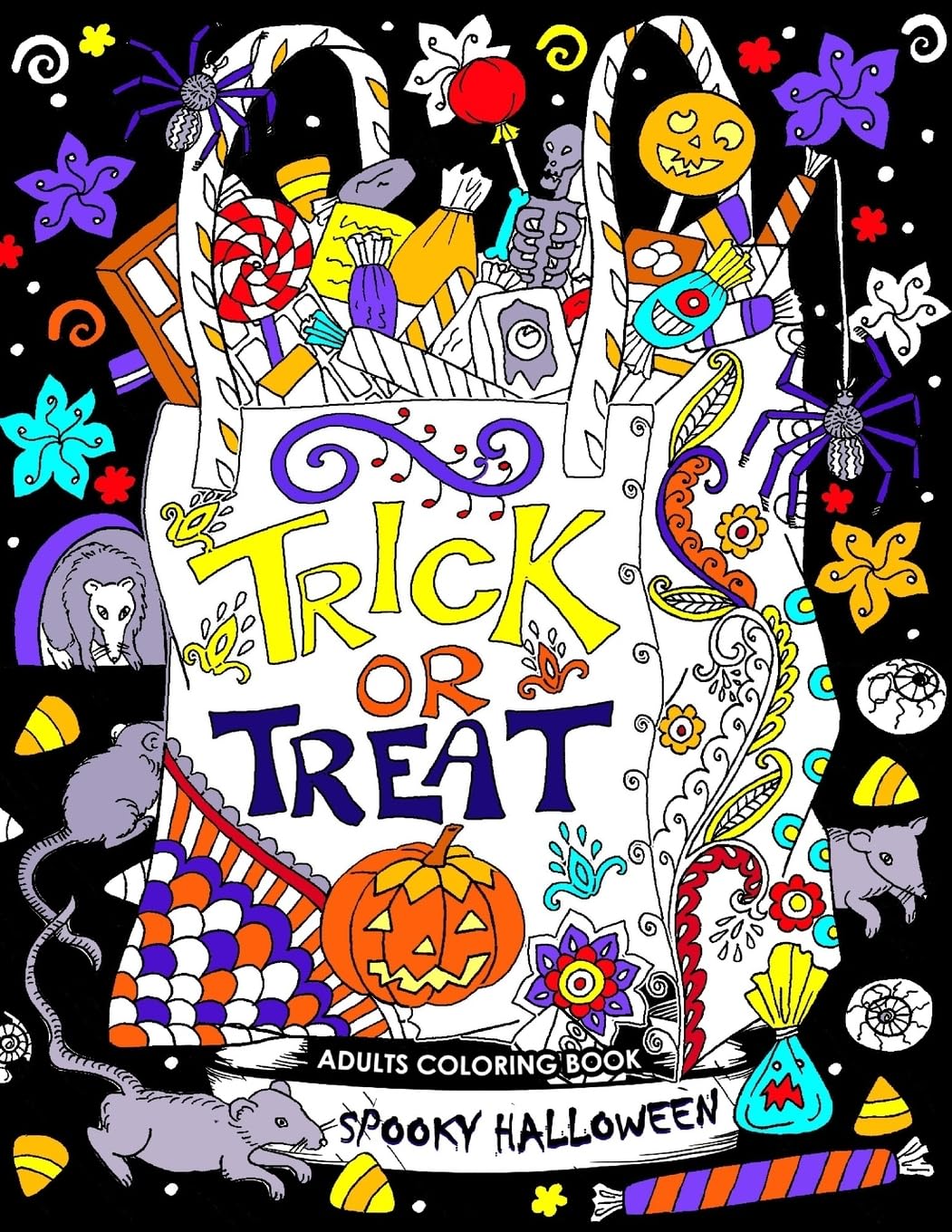 ler totalmente Adults Coloring Book: Spooky Halloween Fun and Relaxing Designs