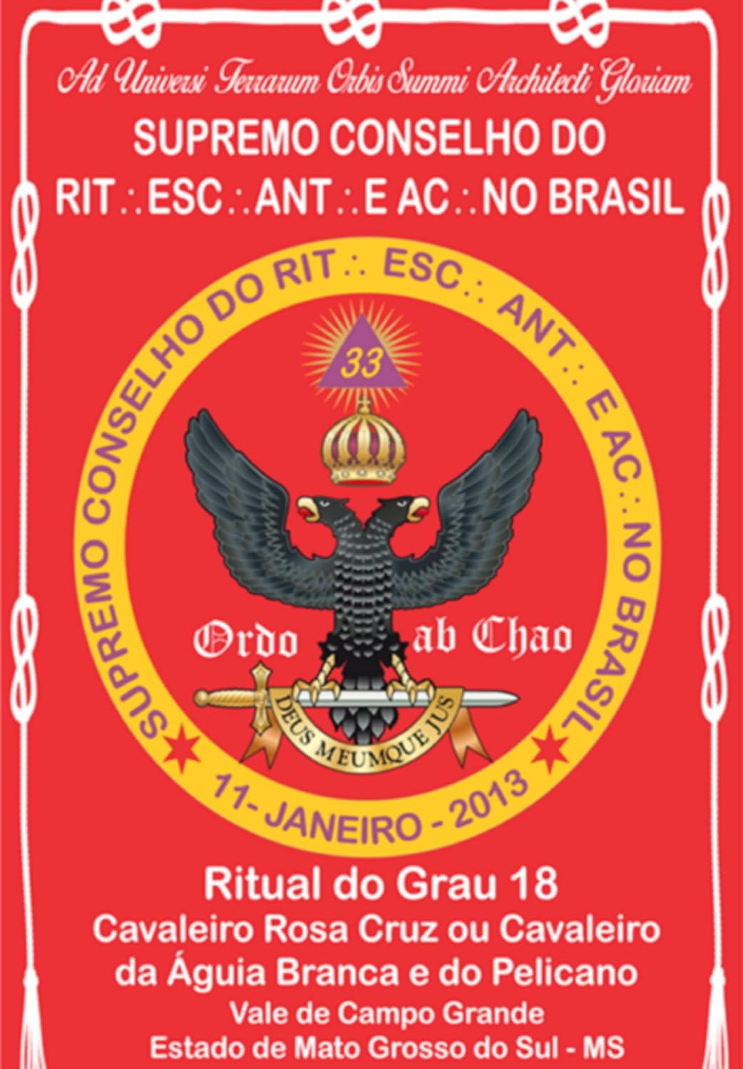 ler totalmente Ritual Do Grau 18 Cavaleiro Rosa Cruz Ou Cavaleiro Da Águia Branca E Do Pelicano