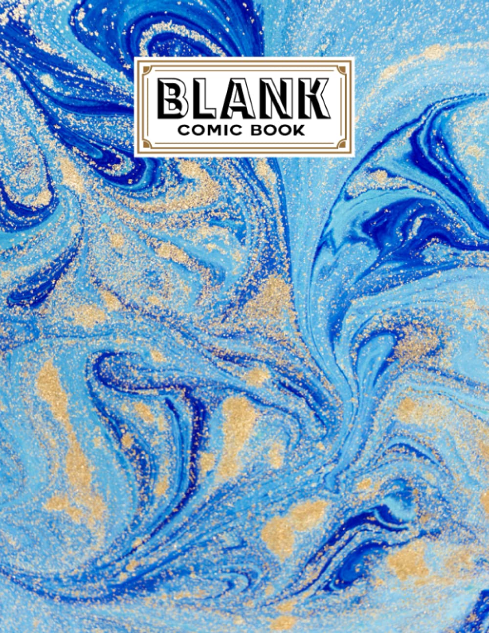 Blank Comic Book: Marbled Golden Cover, Create Your Own Story, Journal, Notebook, Sketchbook for Kids and Adults, 120 Pages - Size 8.5" x 11" Notebook by Veit Weis baixar livro de graça