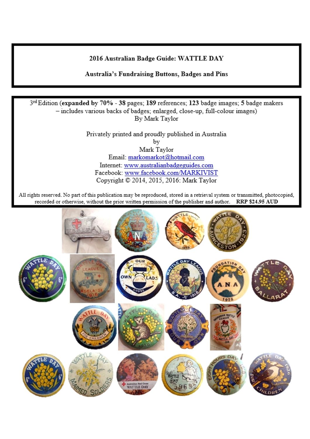 2016 Guide to Australia's Fundraising Buttons - Wattle Day: Australia's Fundraising Buttons, Badges and Pins (English Edition) baixar livro de graça