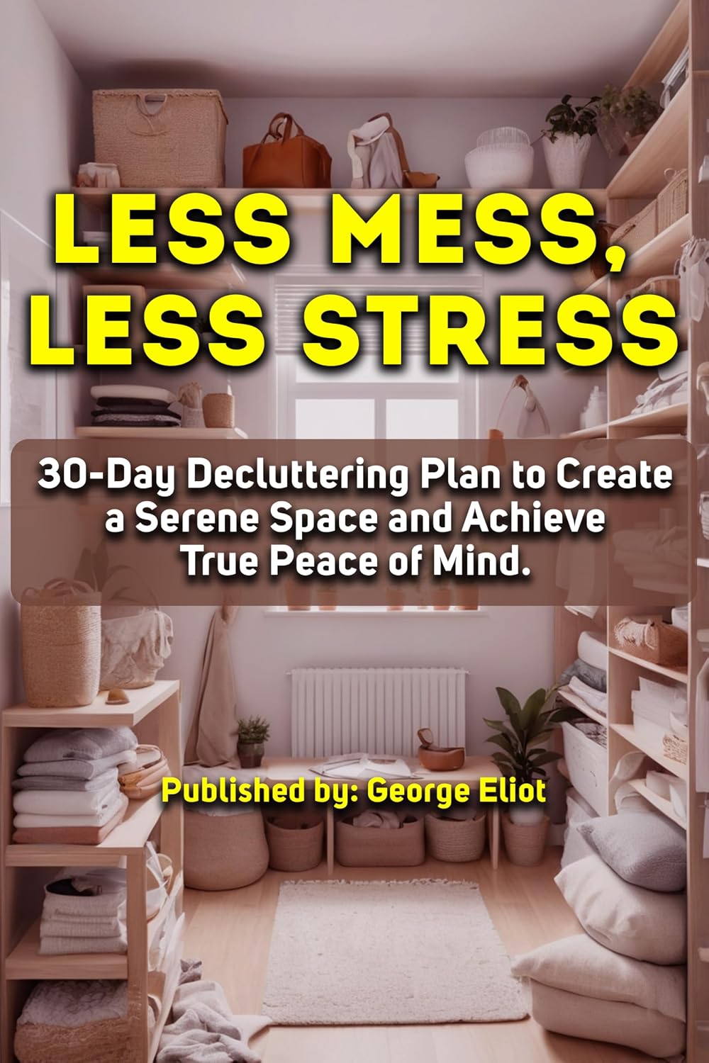Less Mess, Less Stress: 30-Day Decluttering Plan to Create a Serene Space and Achieve True Peace of Mind. (English Edition)