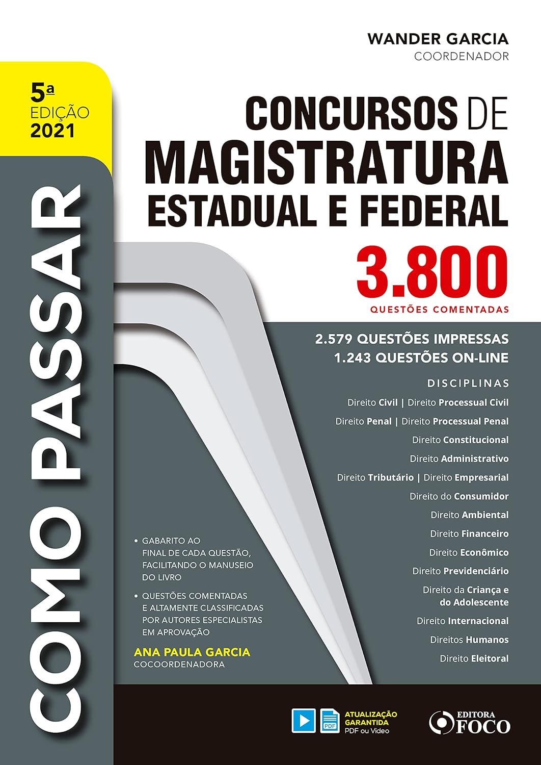 Concursos de magistratura estadual e federal: 3.800 questões comentada (Como passar) baixar livro de graça