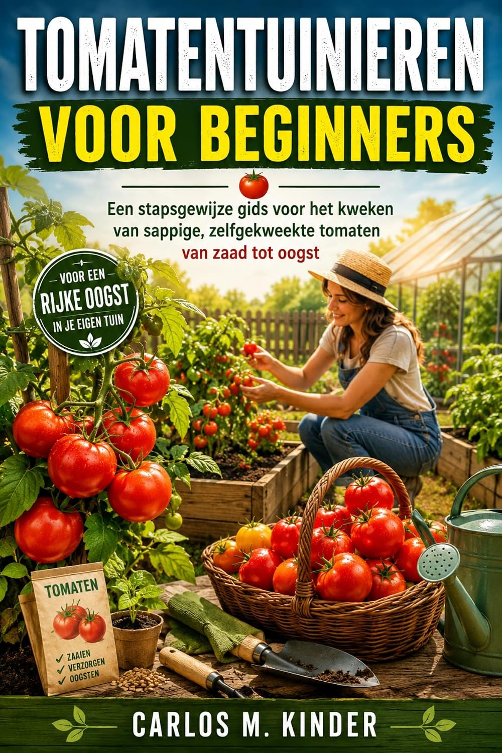 TOMATENTUINIEREN VOOR BEGINNERS: Een stapsgewijze gids voor het kweken van sappige, zelfgekweekte tomaten van zaad tot oogst (Dutch Edition)