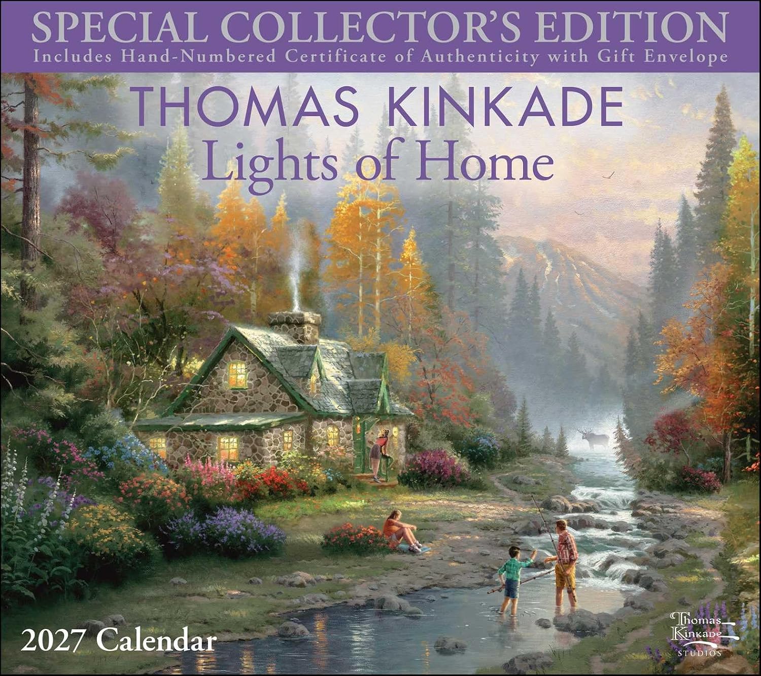 Thomas Kinkade Special Collector's Edition 2027 Deluxe Wall Calendar with Print: Lights of Home baixar o livro de graça