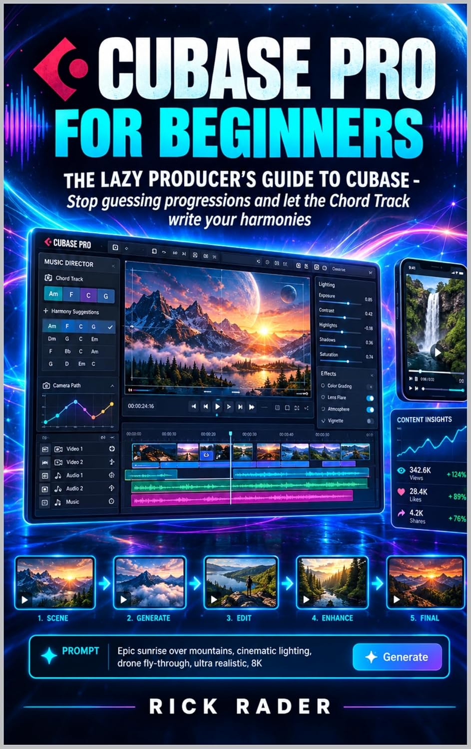 Cubase Pro For Beginners: THE LAZY PRODUCER'S GUIDE TO CUBASE - Stop guessing progressions and let the Chord Track write your harmonies (Digital Music Production Book 3) (English Edition) baixar o livro de graça
